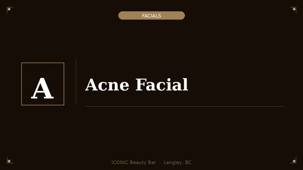 Acne Facial