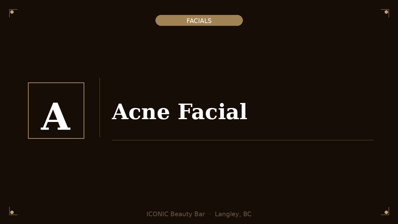 Acne Facial