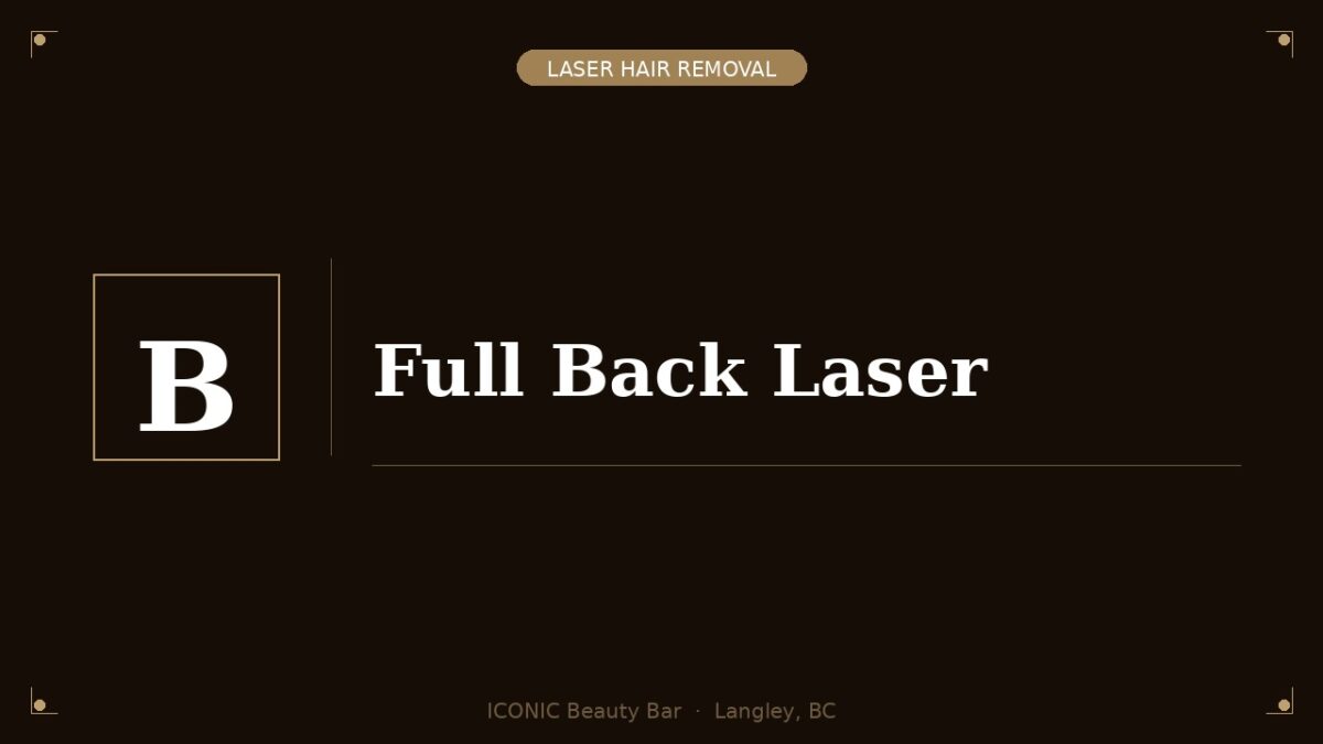 Full Back Laser (Upper, Lower, Shoulders and Neck)