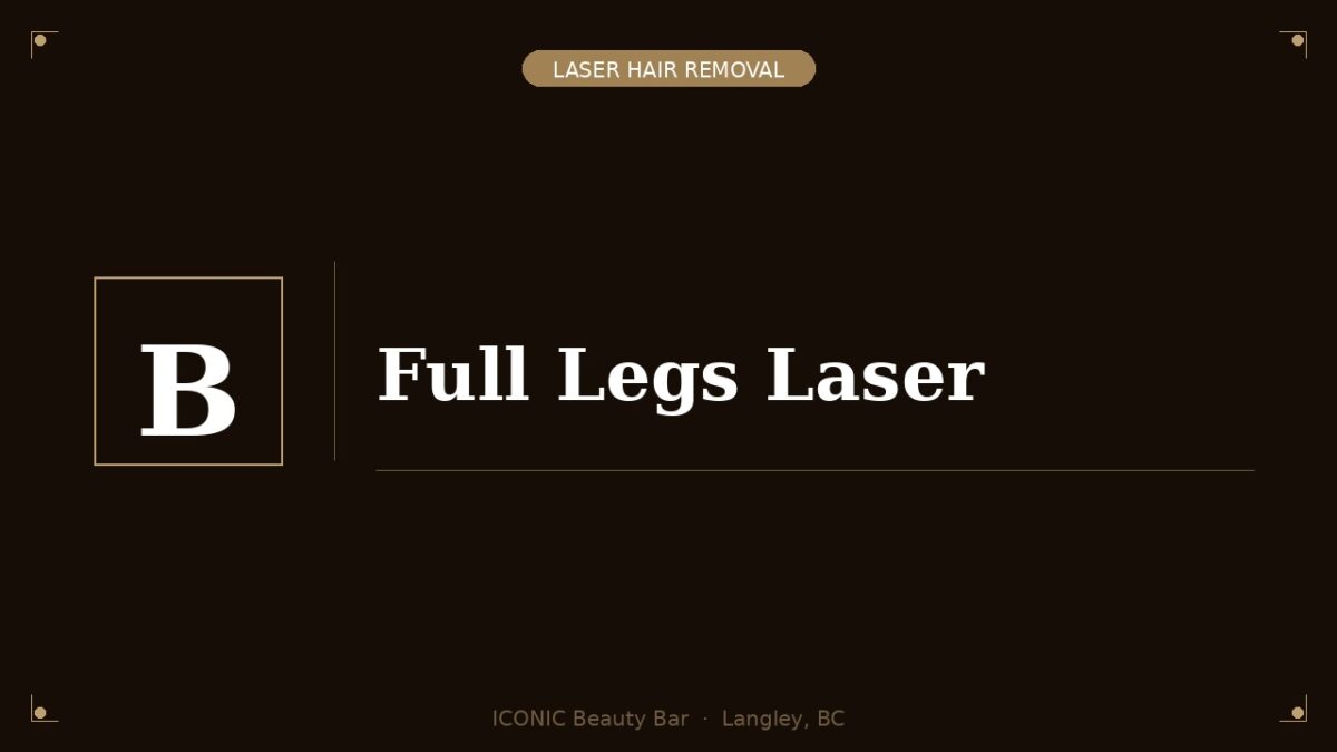 Full Legs Laser (incl. feet and toes)