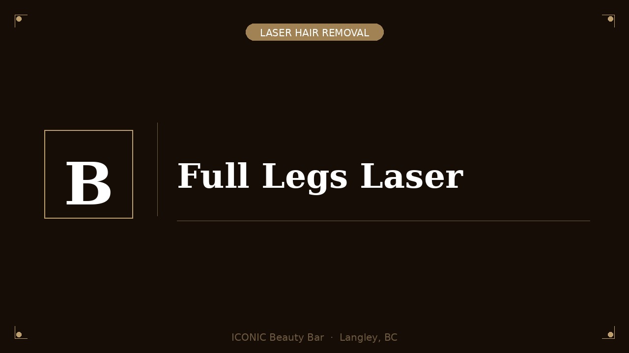 Full Legs Laser (incl. feet and toes)