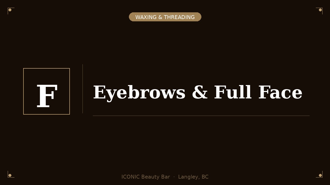 Eyebrows and Full Face Waxing/Threading