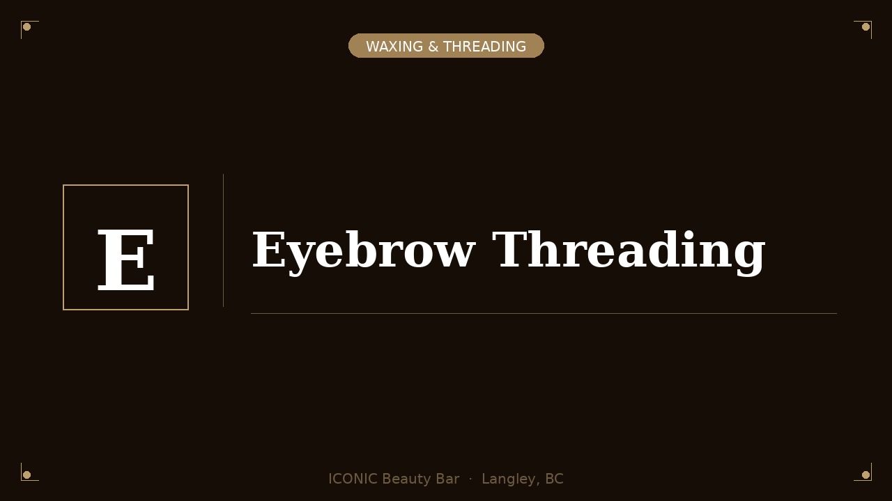 Eyebrow Threading