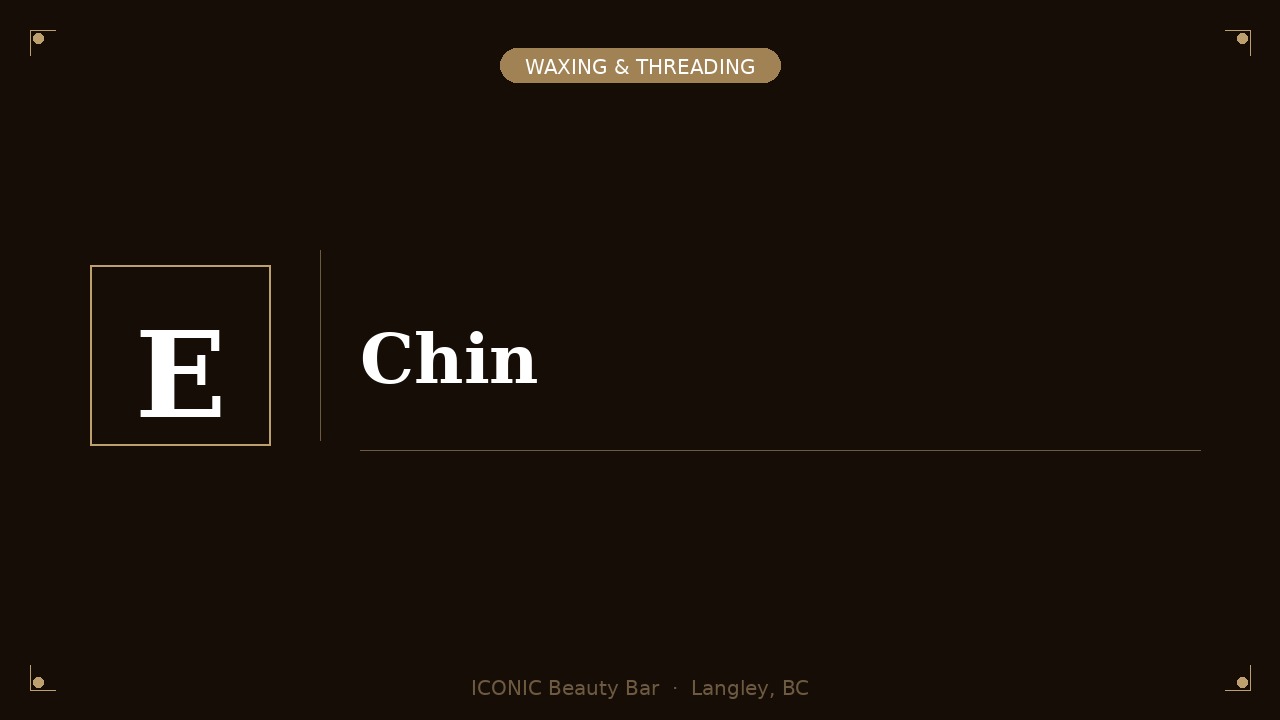 Chin Waxing/Threading