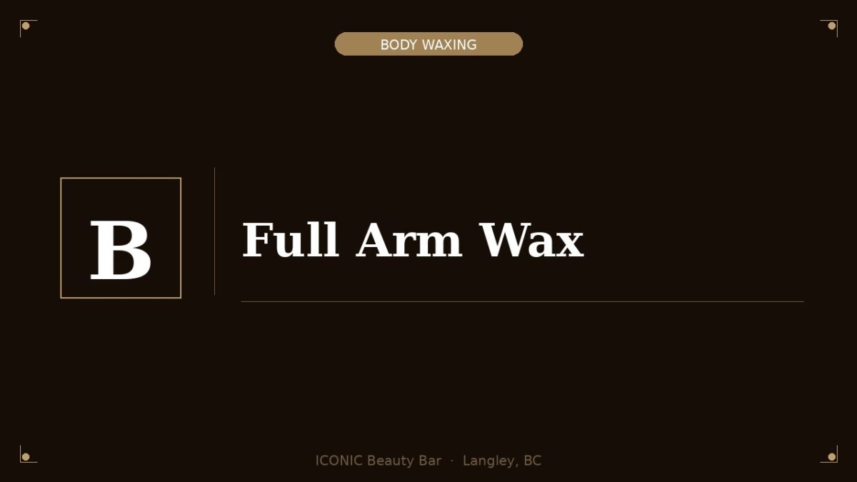 Full Arm Wax