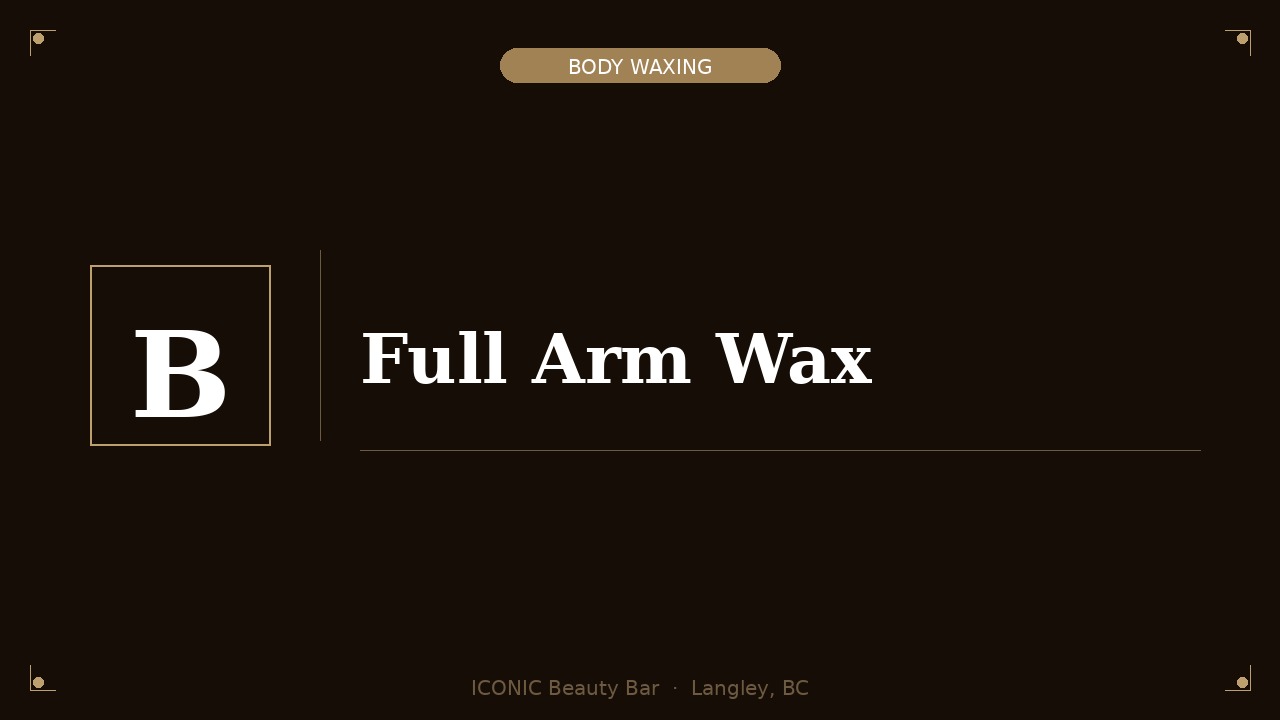 Full Arm Wax