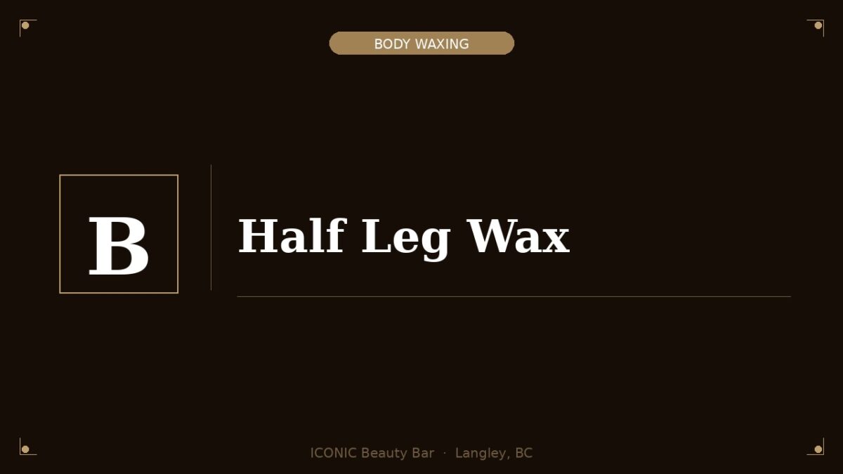 Half Leg Wax