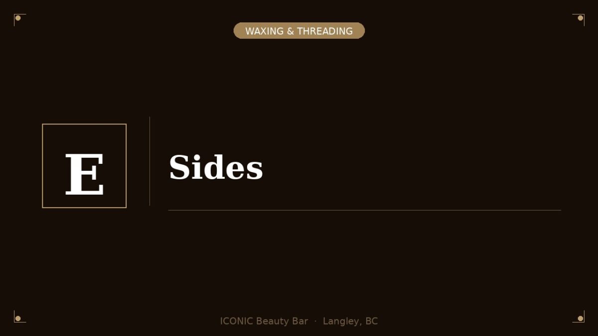 Sides Waxing/Threading