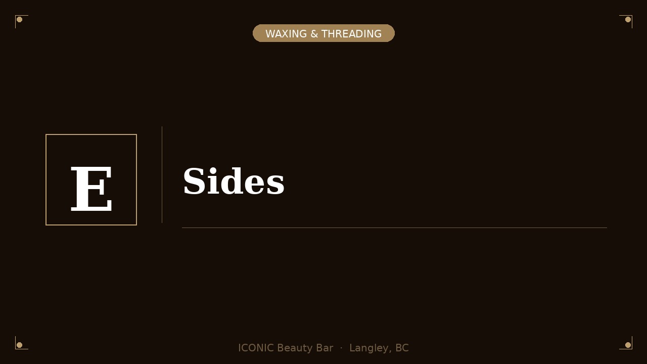 Sides Waxing/Threading